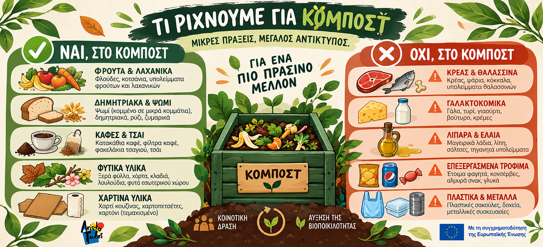YOU COMPOSE: Προωθώντας την κομποστοποίηση και τη βιώσιμη διαχείριση απορριμμάτων στο Στρατώνι